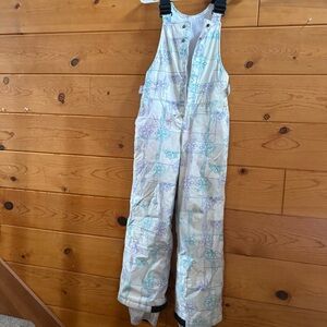 Columbia girls snowbib snow pants size 10/12
